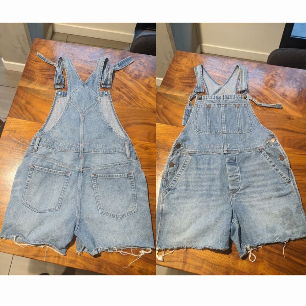 Free People - Denim Overalls Shortalls Overalls OB560096 | Size 26 | Blue Bell - Picture 13 of 13
